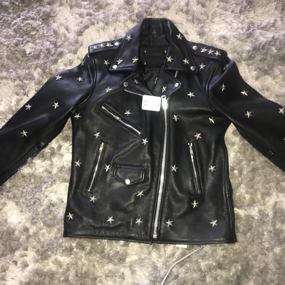 FREE PEOPLE BRAND NEW LEATHER JACKET